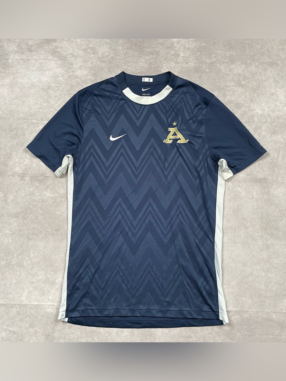Nike Dri-Fit Akron Zips Soccer Jersey Womens Large Navy Player Issued Slim Fit